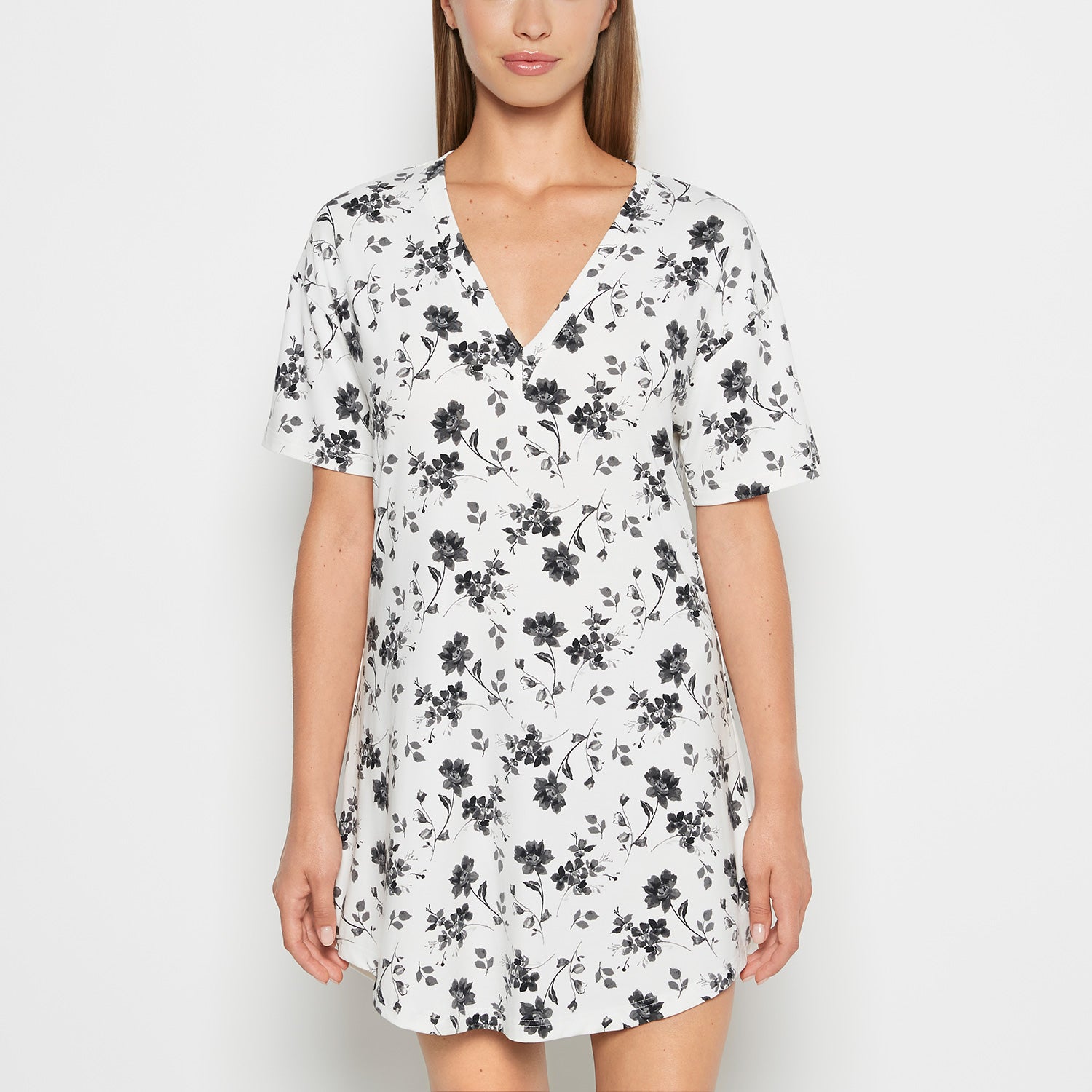 La Senza Brushed Jersey Sleep Shirt in Medium Goddess Floral