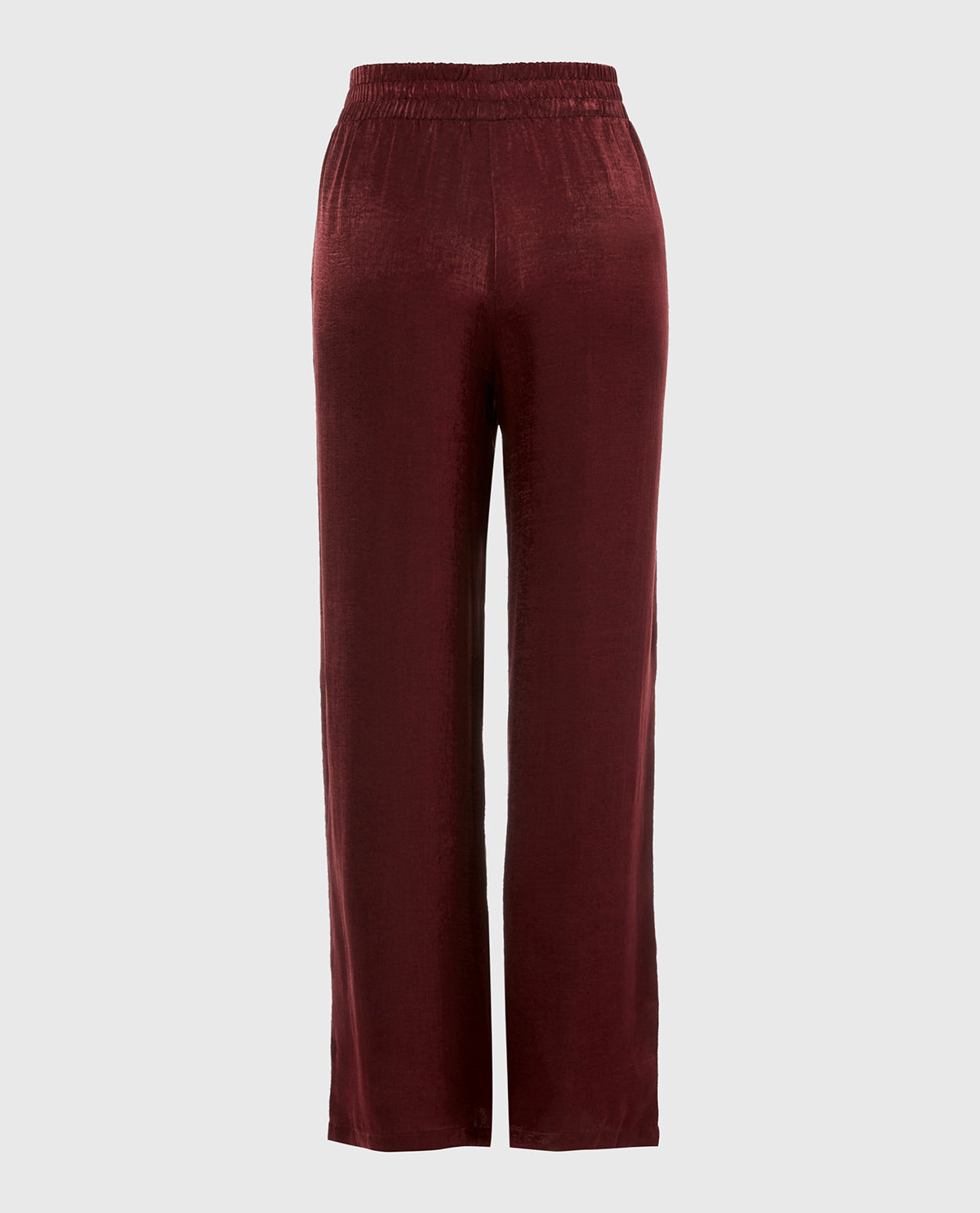 La Senza Satin Sleep Pant with button Front in Russian Ruby