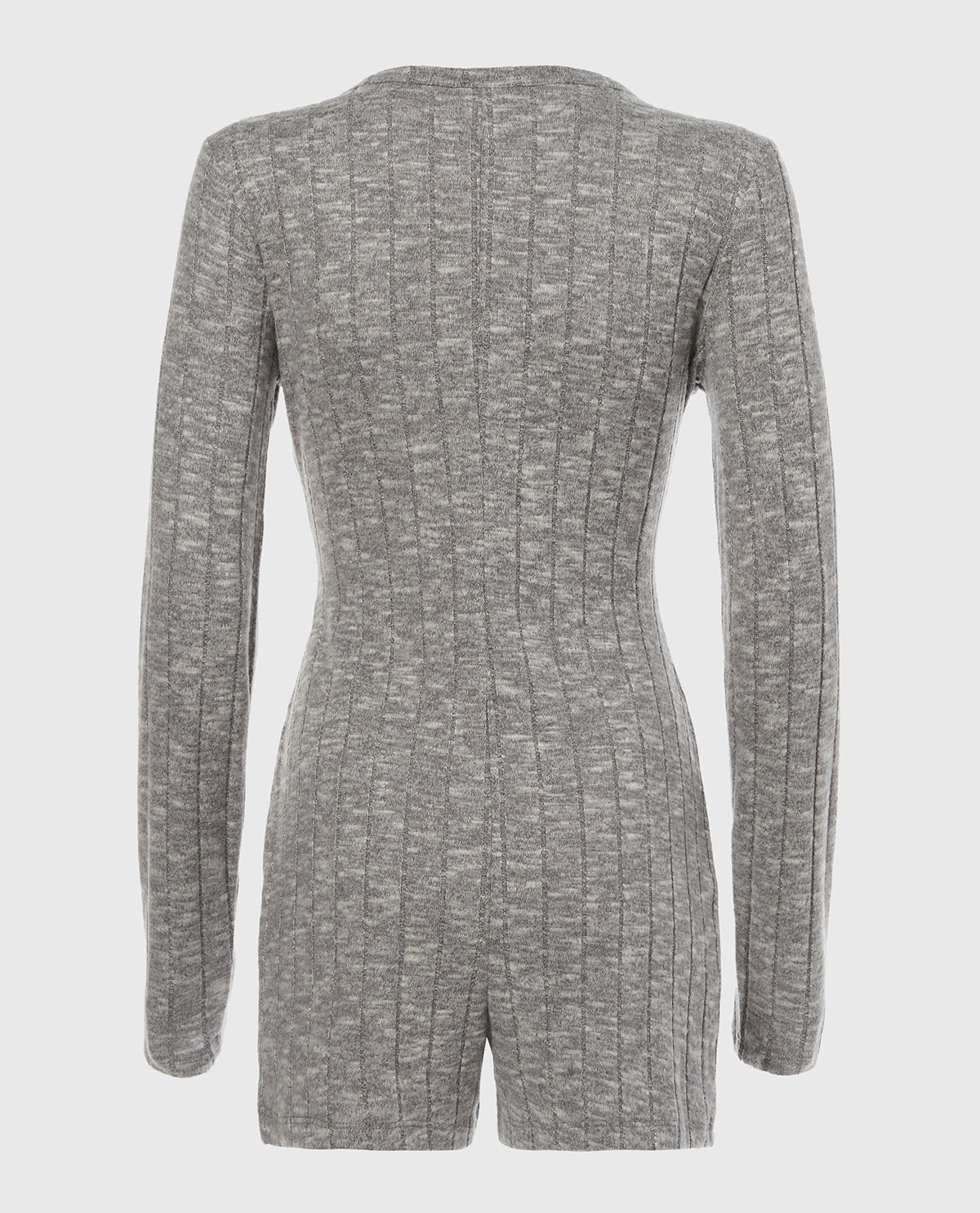 La Senza Placket Front Onesie in Light Grey Cozy
