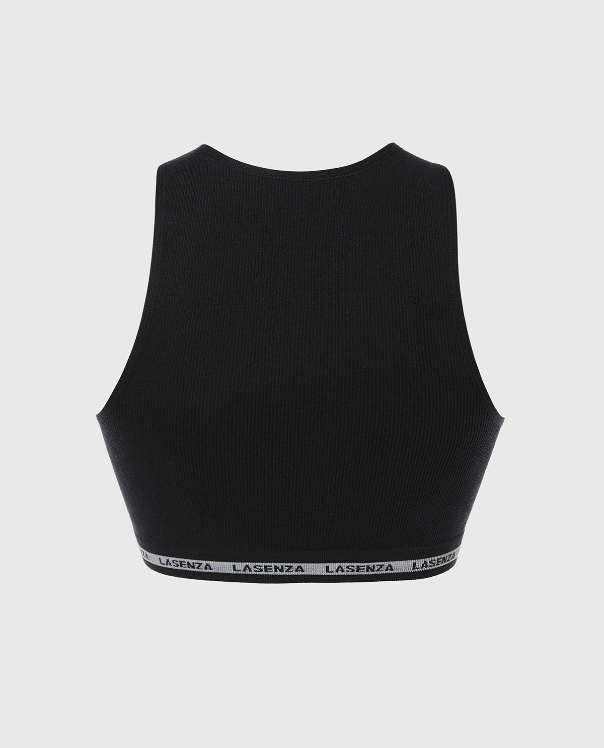 La Senza Seamless Crop Top in Tuxedo Black
