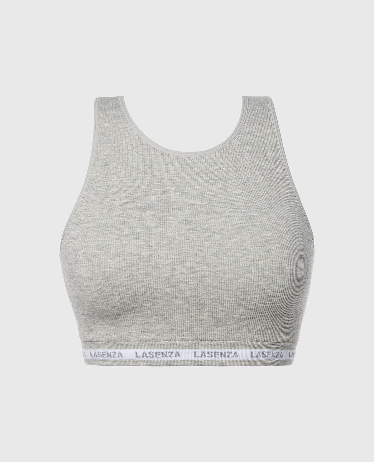 La Senza Haut écourté sans coutures in Gris chiné