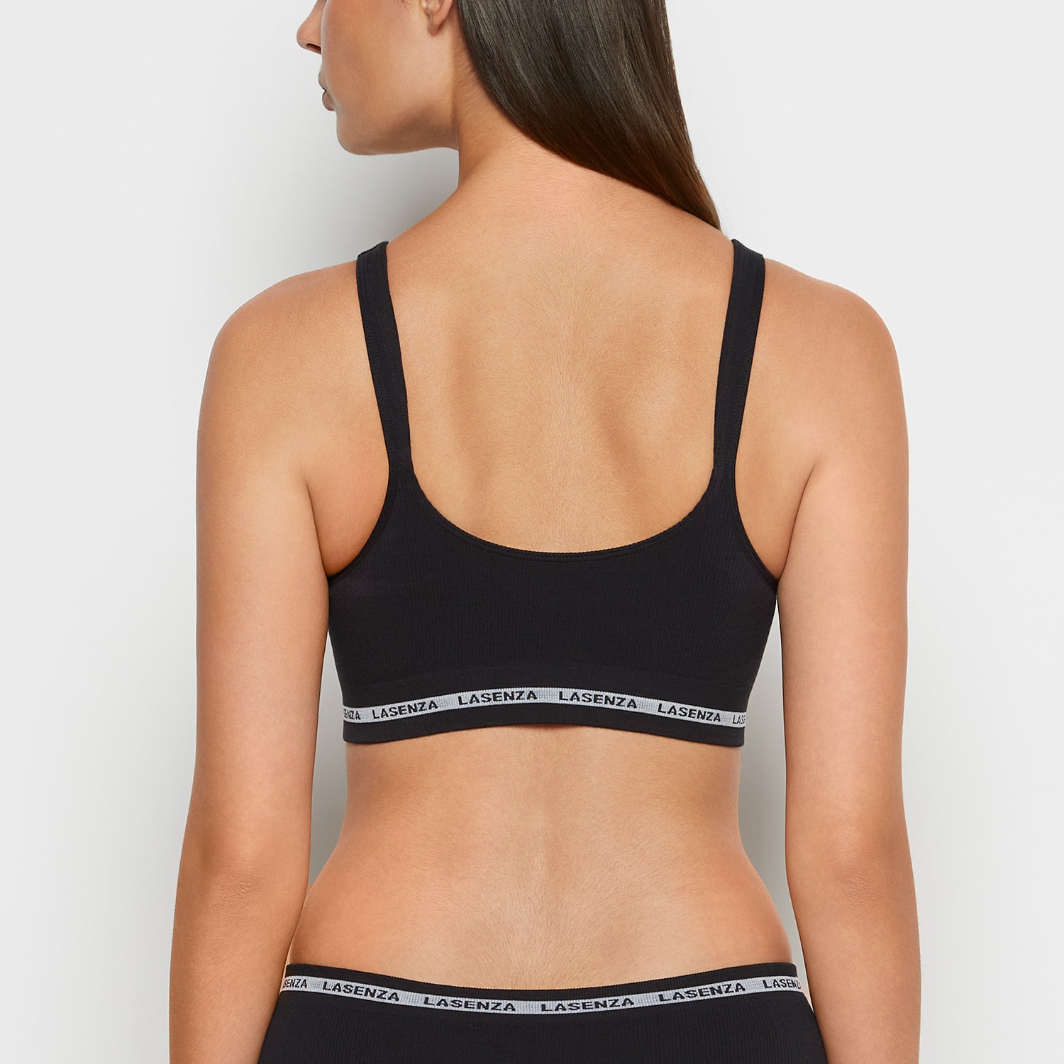 La Senza Soutien-gorge triangle coussiné sans coutures in Smoking Noir