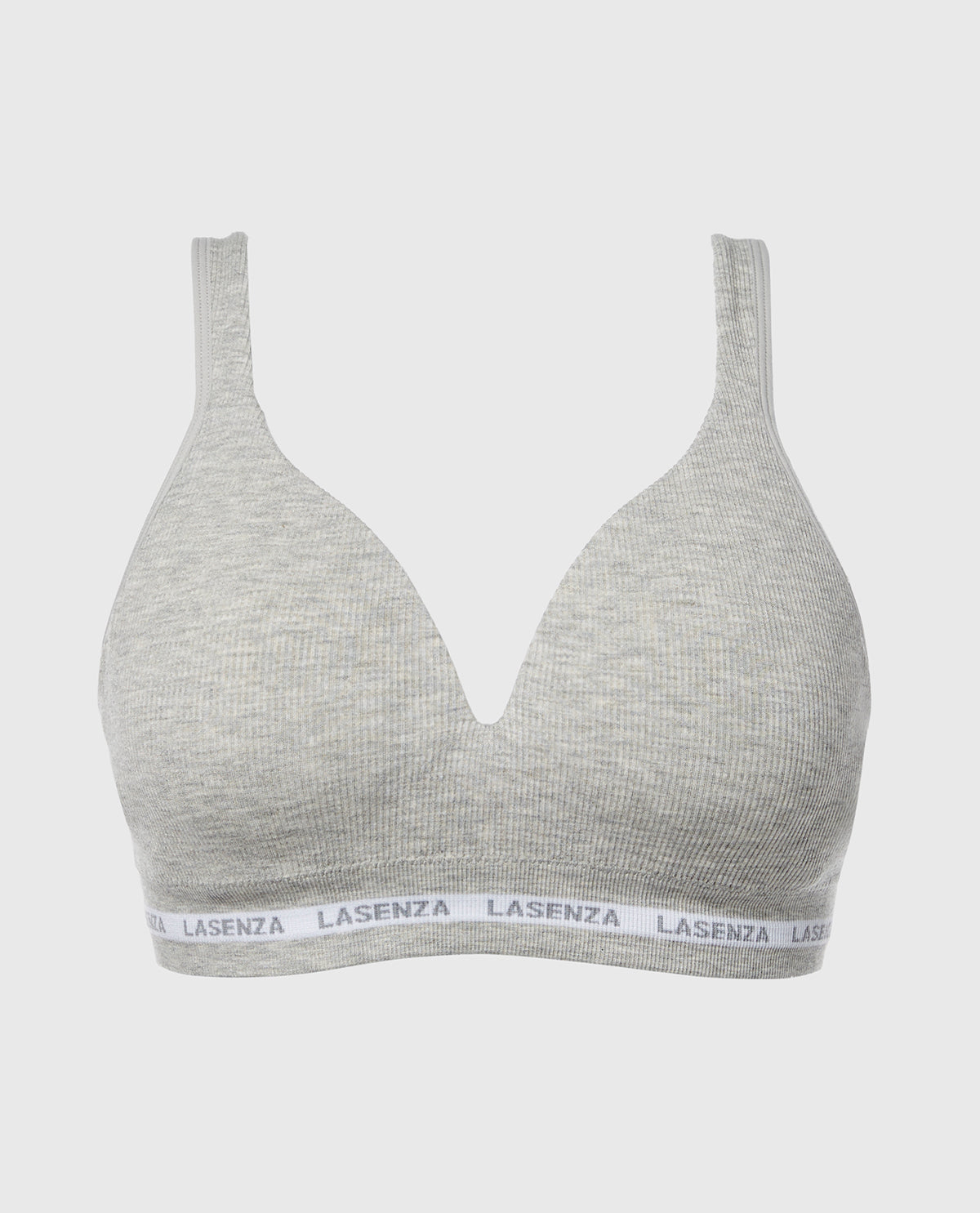 La Senza Soutien-gorge triangle coussiné sans coutures in Gris chiné