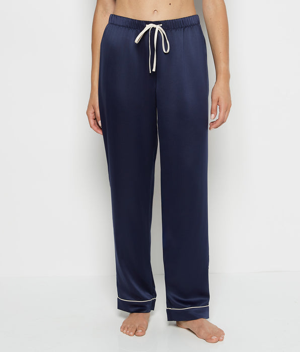 La Senza Satin Sleep Top in Dress Blues