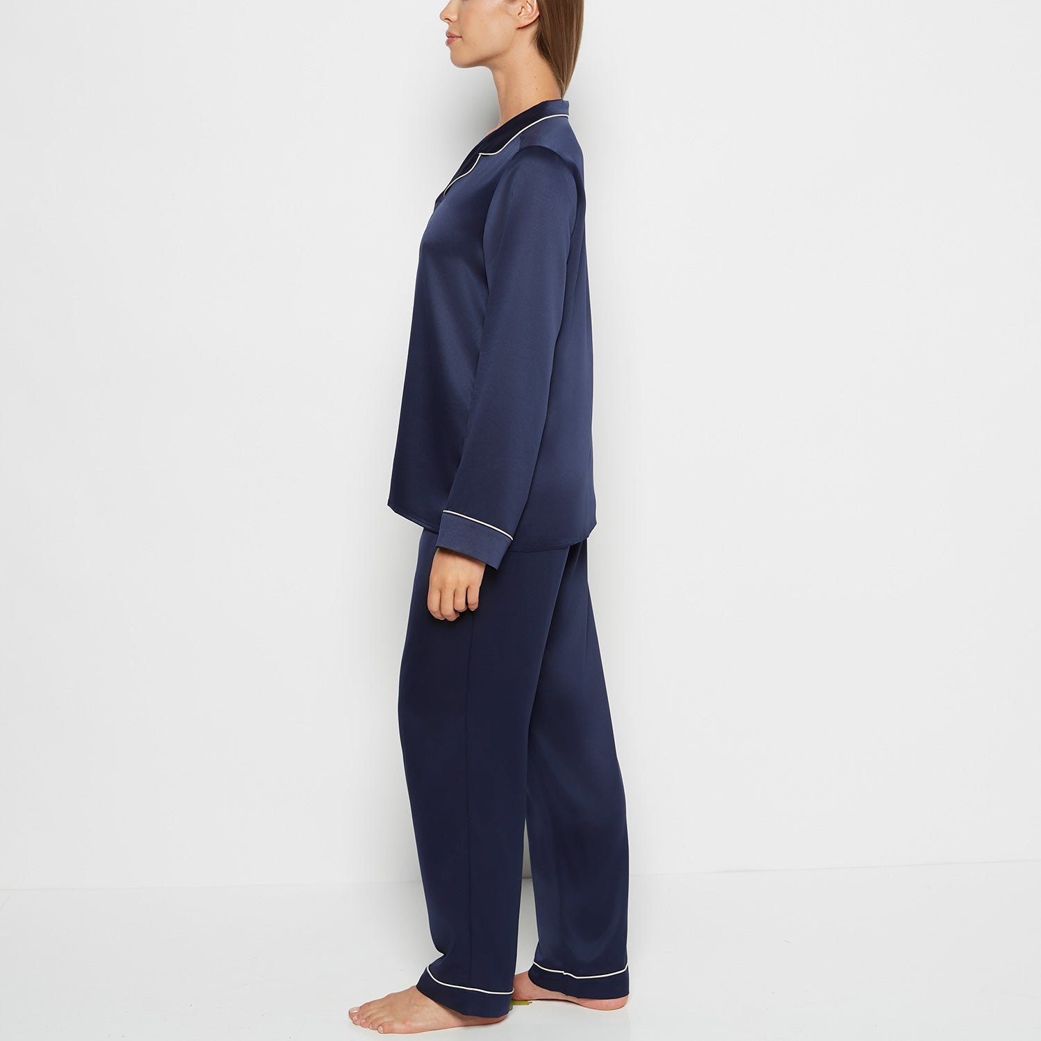 La Senza Satin Sleep Top in Dress Blues