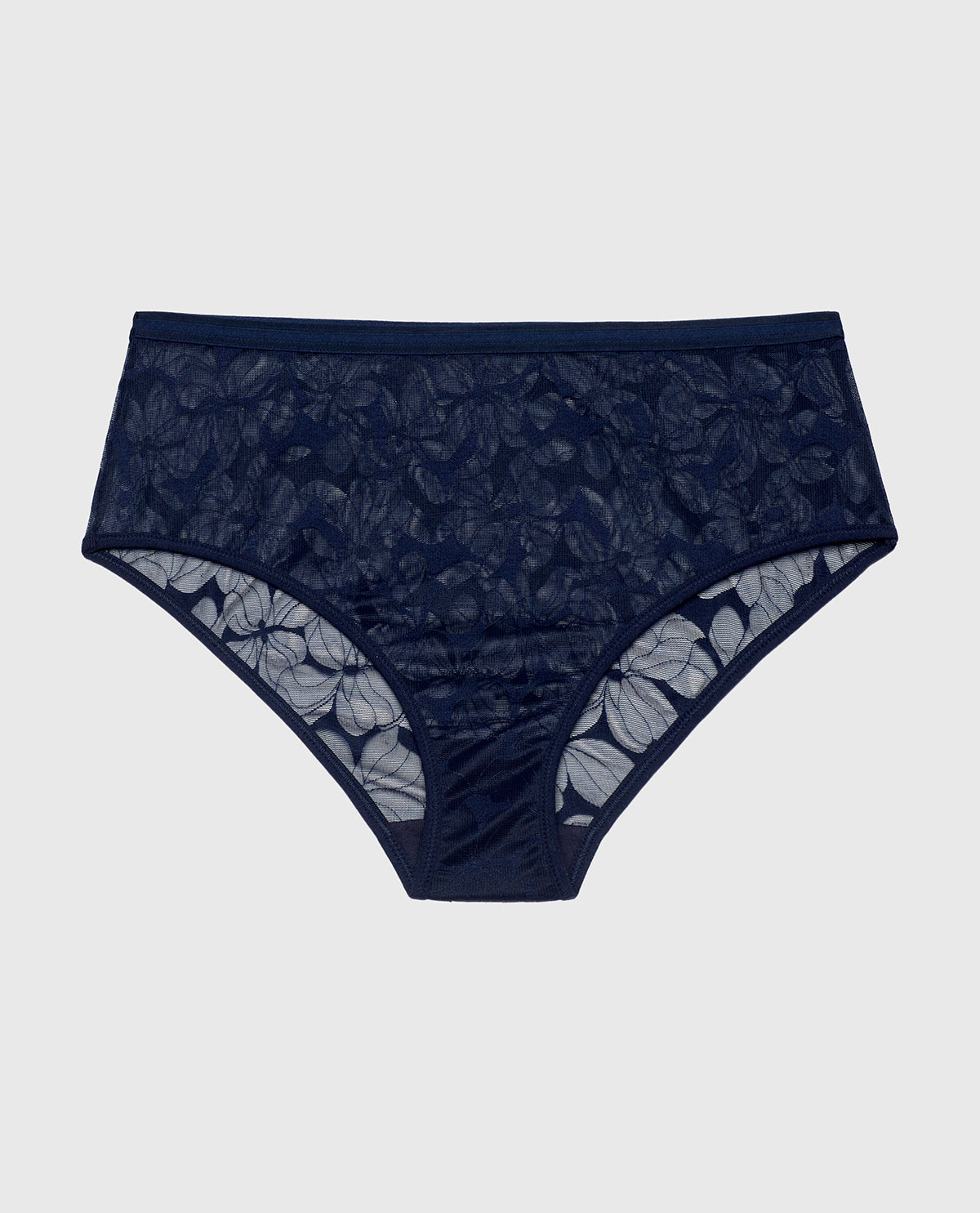 La Senza Culotte doublée à taille haute in Marine clair
