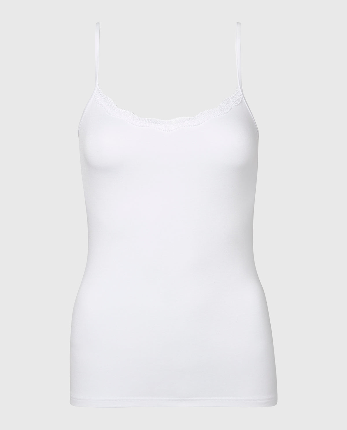 La Senza Cami with Lace Trim in White