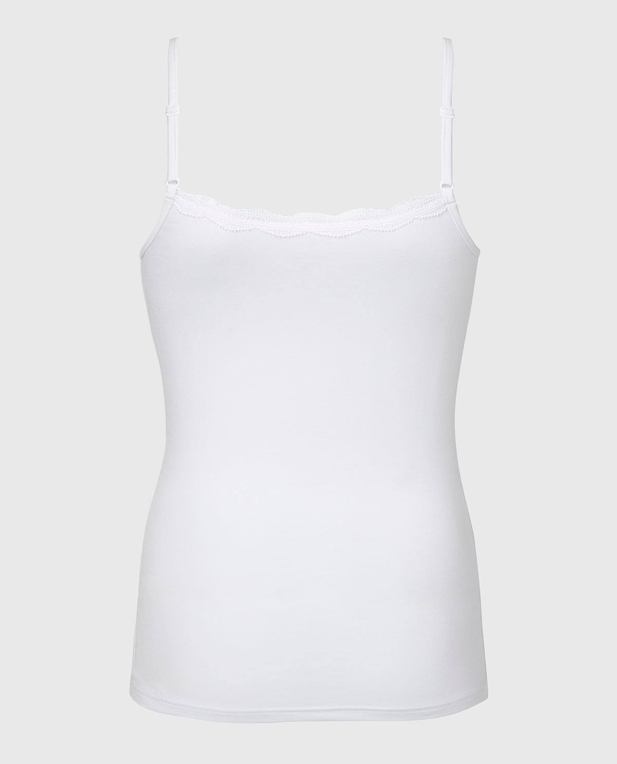 La Senza Cami with Lace Trim in White