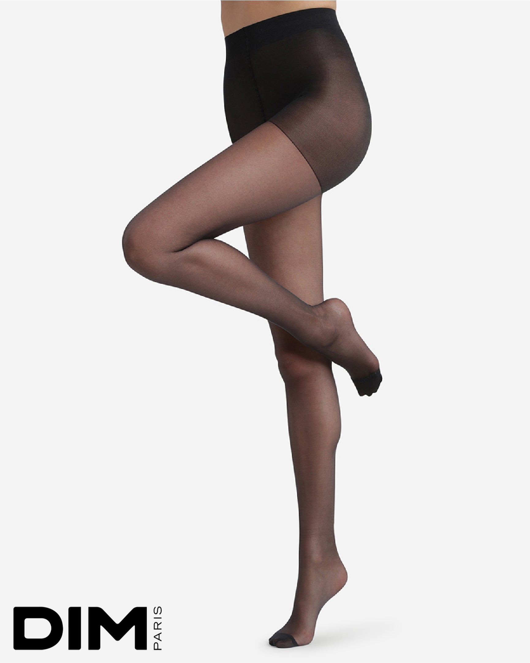 Sheer Shaping Tights in Black