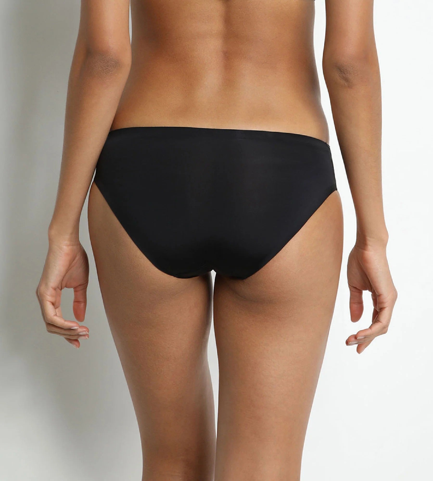 La Senza InvisiFree Microfibre Briefs in Tuxedo Black