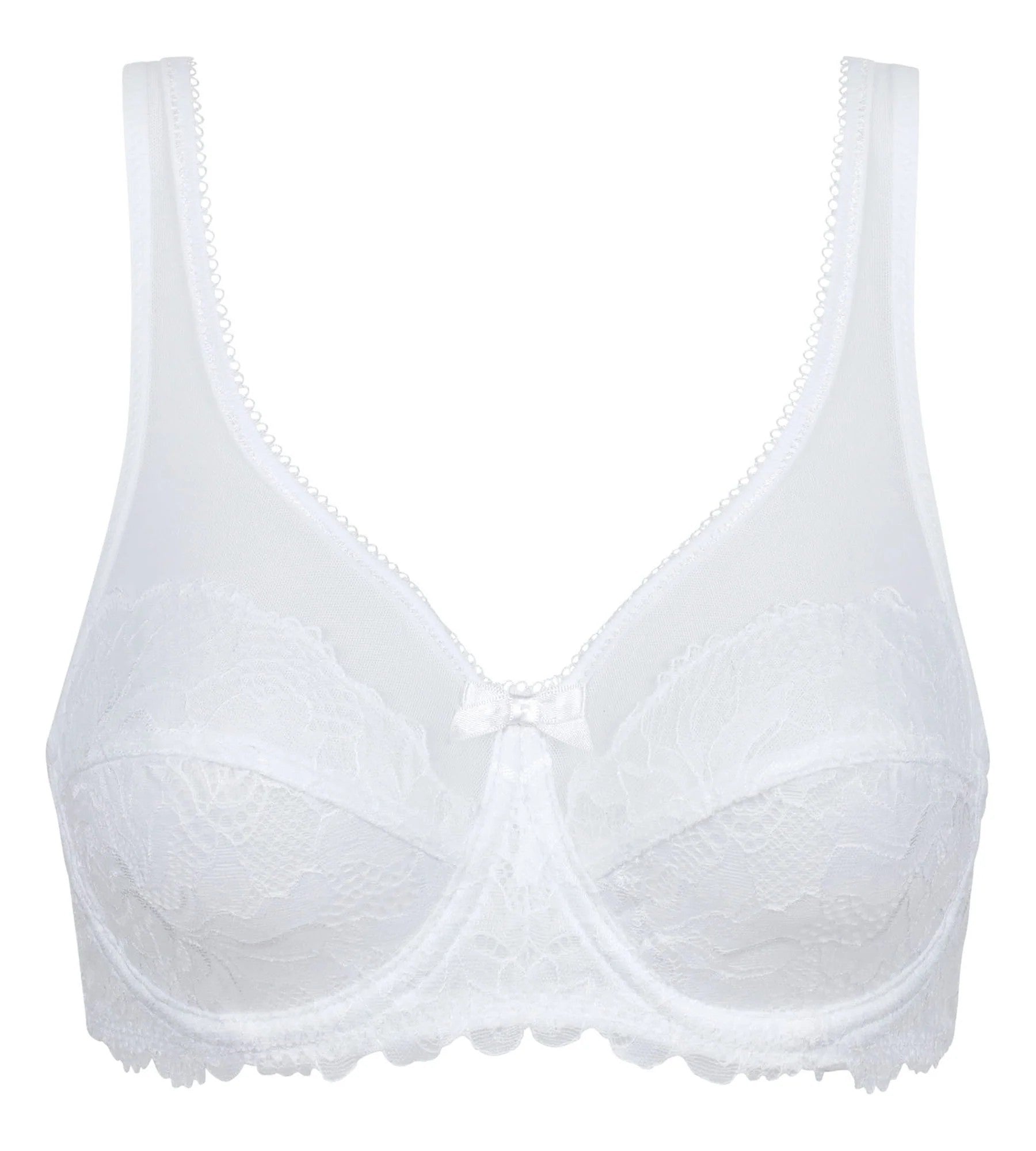 La Senza Generous Essential Lace Full Cup Bra in White
