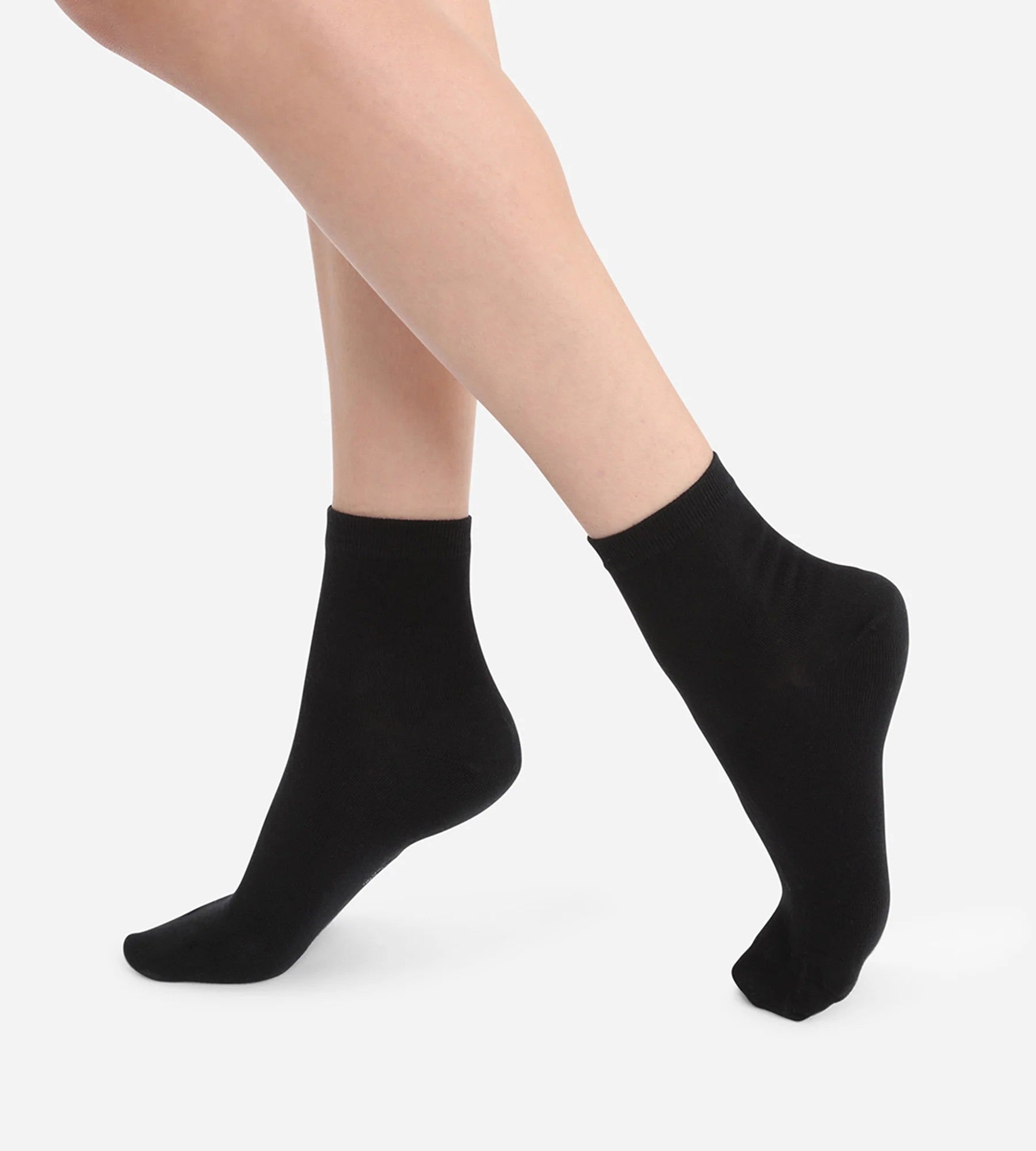 La Senza Lot de deux paires de chaussettes montantes en coton noir smoking