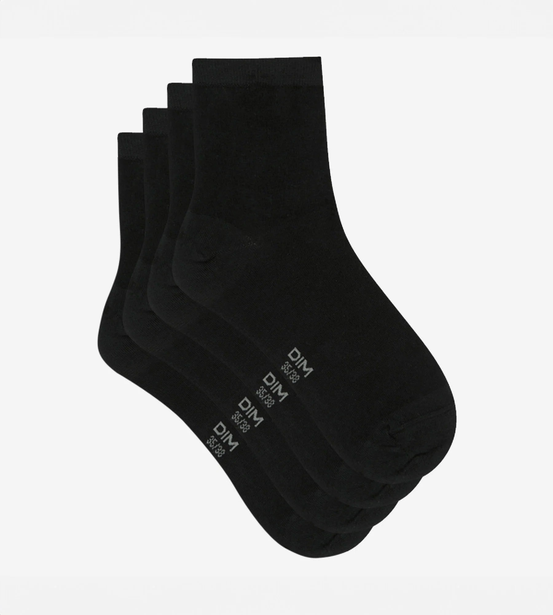 La Senza Lot de deux paires de chaussettes montantes en coton noir smoking