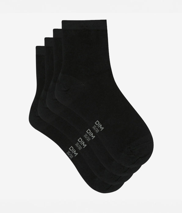 La Senza Lot de deux paires de chaussettes montantes en coton noir smoking