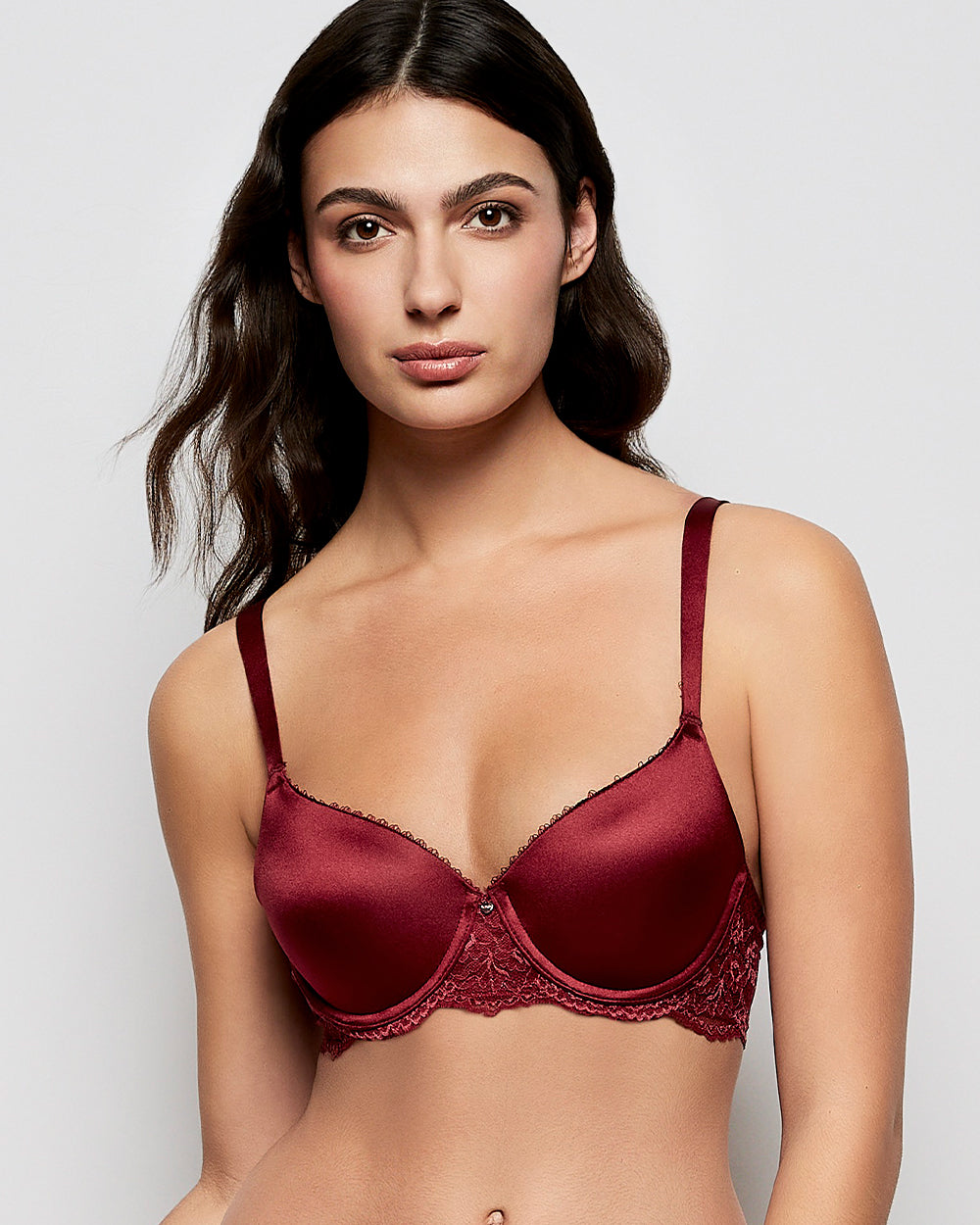 La Senza Lightly Lined Full Coverage Bra in Opulent Red