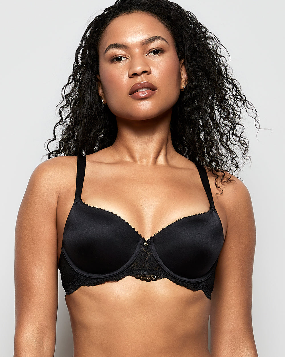 La Senza Lightly Lined Full Coverage Bra in Black