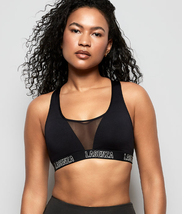 La Senza Soutien-gorge Sport à logo pour activité à faible impact noir