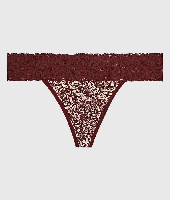 La Senza Thong Panty with Lace Trim