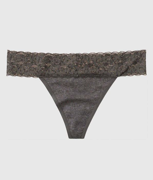 La Senza Thong Panty with Lace Trim