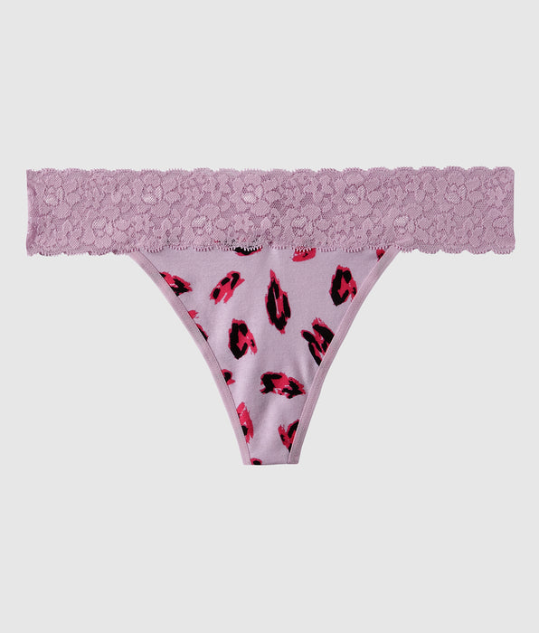 La Senza Thong Panty with Lace Trim