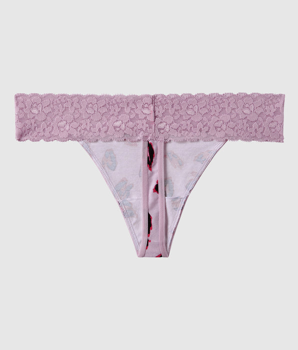 La Senza Thong Panty with Lace Trim
