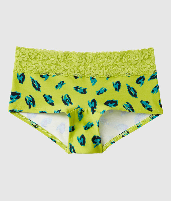 La Senza Boyshort Panty with Lace Trim