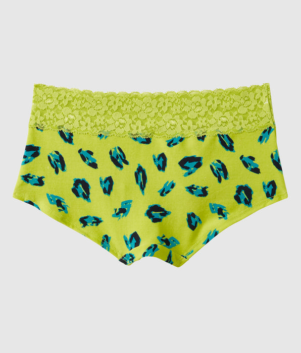 La Senza Boyshort Panty with Lace Trim