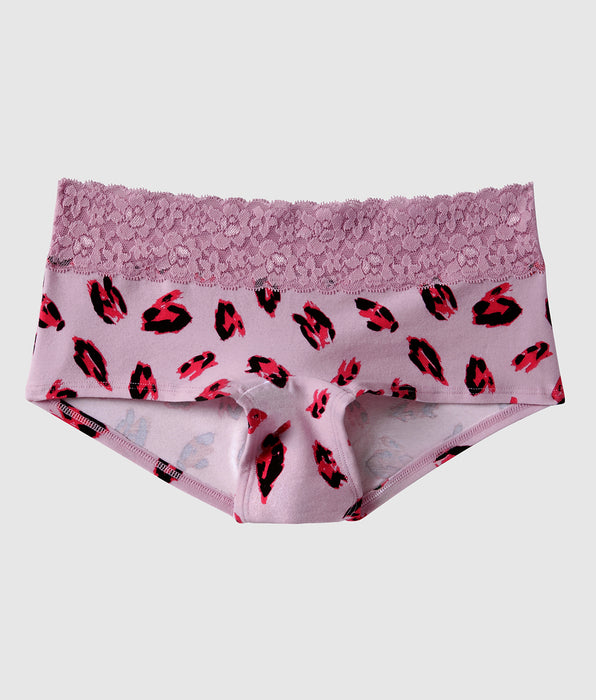 La Senza Boyshort Panty with Lace Trim