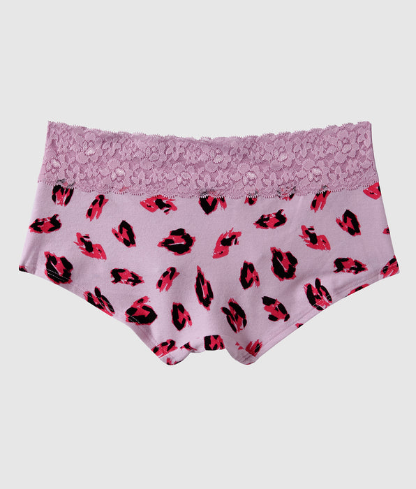 La Senza Boyshort Panty with Lace Trim