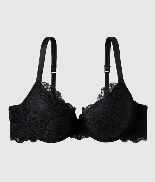 La Senza Lightly Lined Full Coverage Bra with Lace Wing