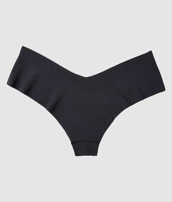 La Senza High Leg Brazilian Panty in Smoulder Black