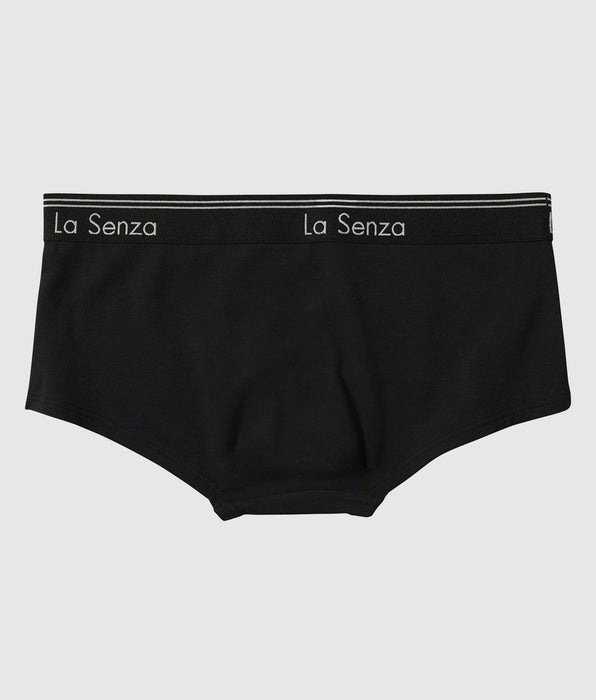 La Senza Boyshort Panty in Smoulder Black