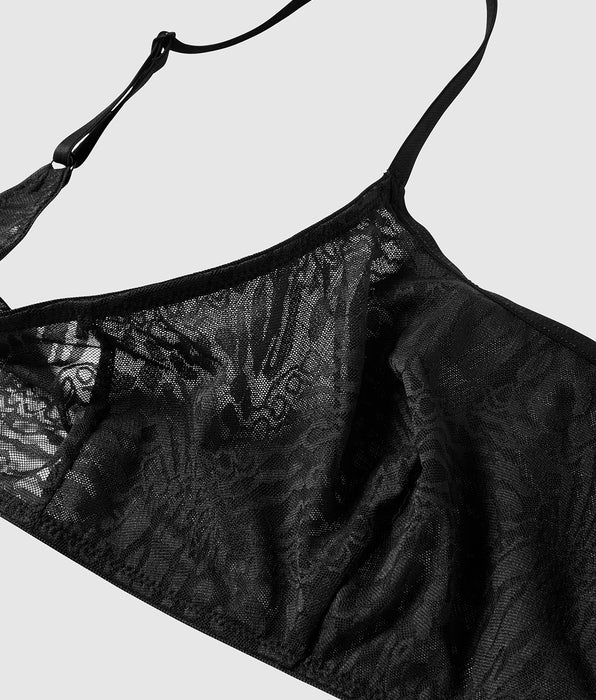 La Senza Animal Print Lace Bralette