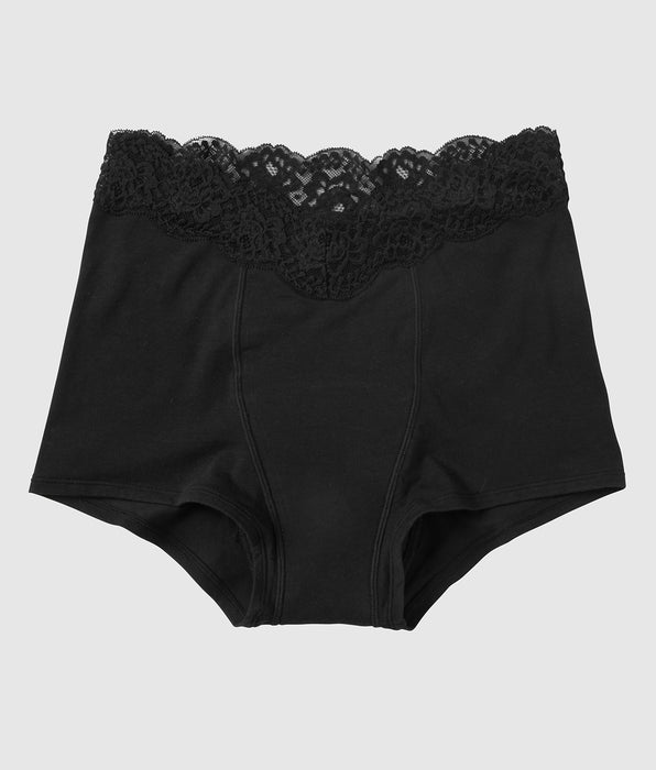La Senza Boyshort Period Panty in Smoulder Black