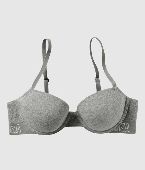 La Senza Lightly Lined Demi Bra in Chill Grey Heather