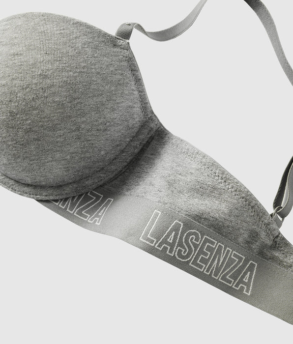 La Senza Lightly Lined Demi Bra in Chill Grey Heather