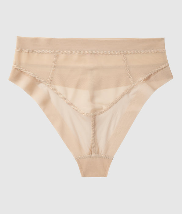 La Senza Minislip sculptant taille haute havane