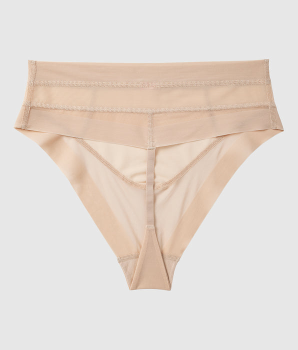 La Senza Minislip sculptant taille haute havane