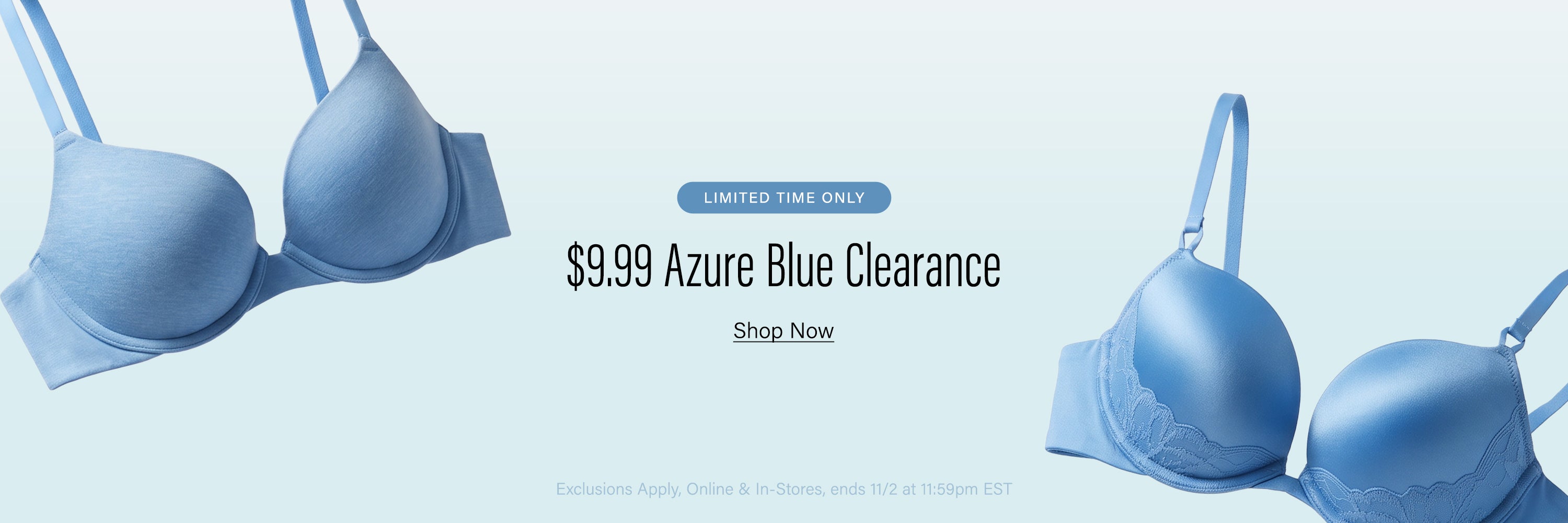 $9.99: Azure Blue Clearance