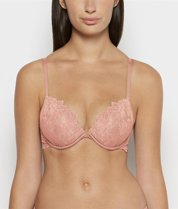 La Senza Push Up Bra with all over Reverie Lace in Old Rose