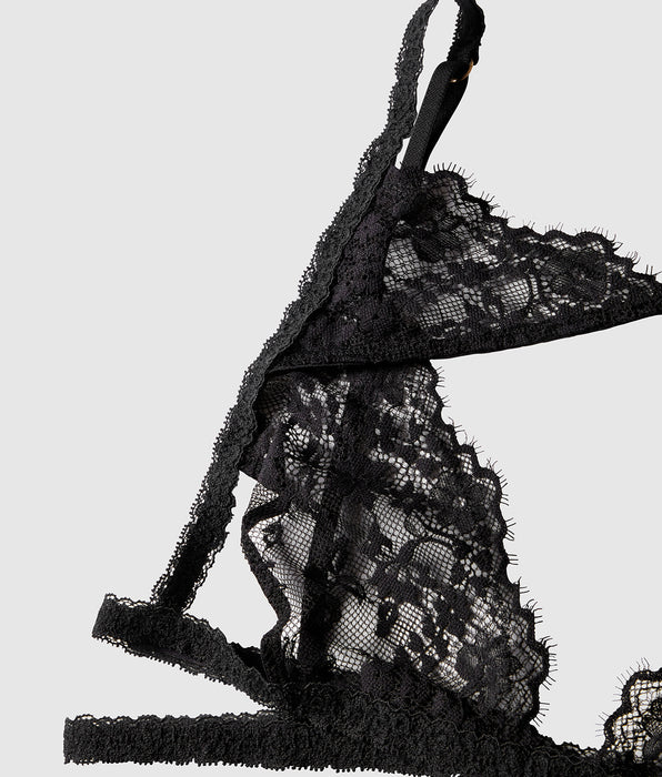 La Senza High Neck Unlined Lace Bra