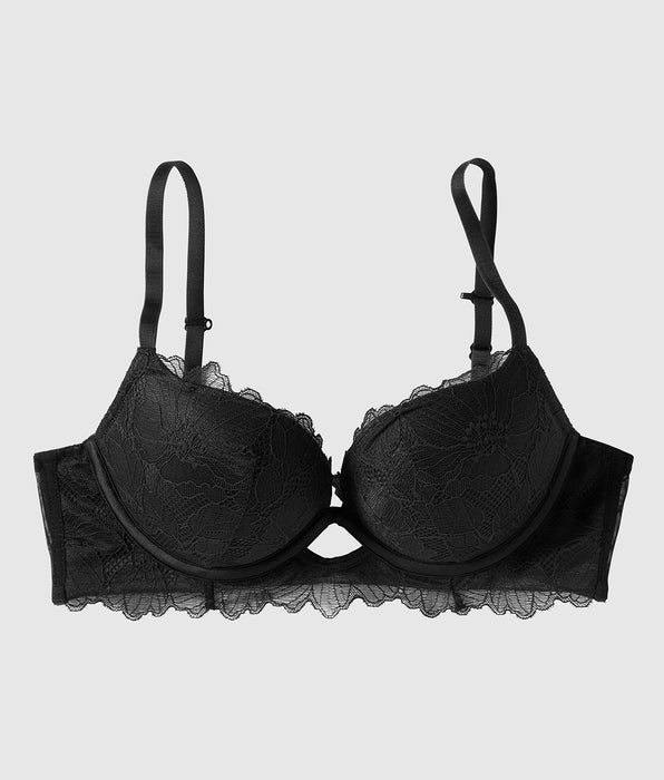 La Senza Push Up Bra with Lace Overlay