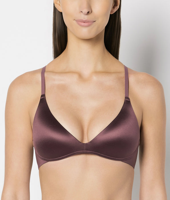 La Senza Wireless Light Lift Bra in Plum Wine