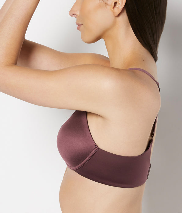 La Senza Wireless Light Lift Bra in Plum Wine
