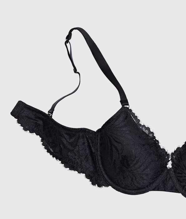 La Senza Lightly Lined Full Coverage Bra with Allover Lace