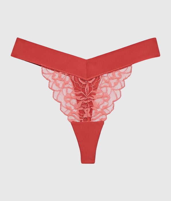 La Senza Lace High Leg Thong Panty