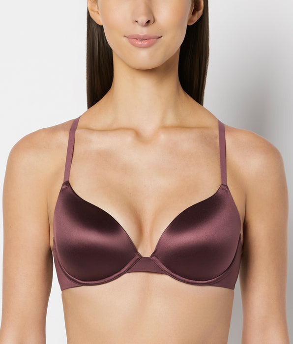 La Senza Comfort Lightly Lined Demi Bra in Plum Wine