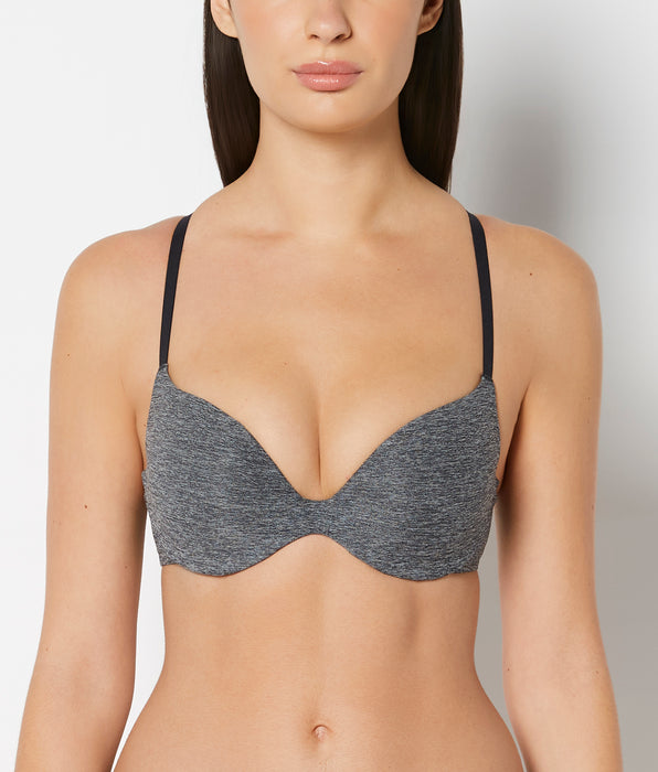 La Senza Smooth Comfort Push Up Bra in Tuxedo Black