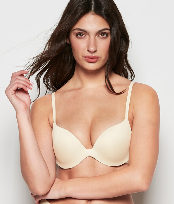La Senza Smooth Comfort Push Up Bra in Oatmeal Heather