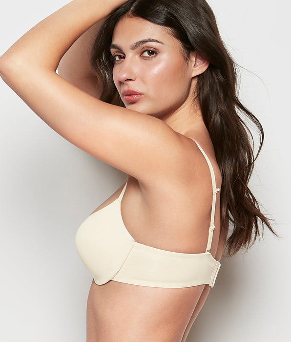 La Senza Smooth Comfort Push Up Bra in Oatmeal Heather